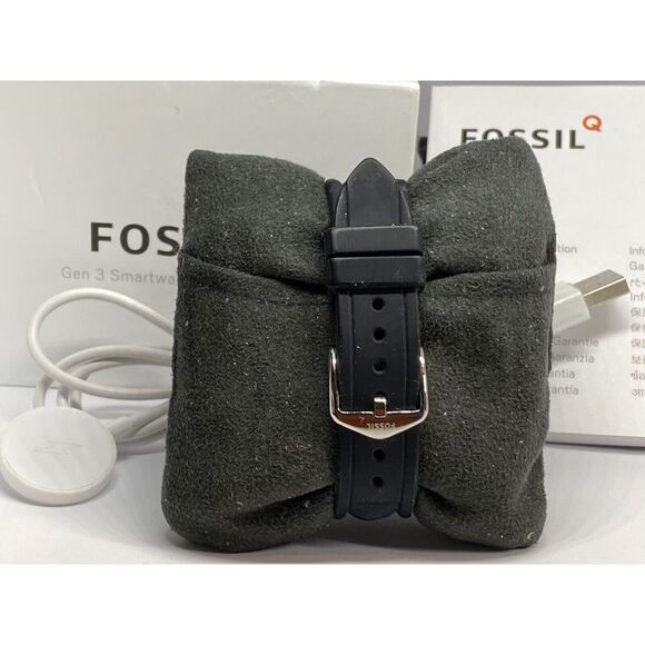 Fossil Gen 3 FTW6003 Women\'s Black Silicone Digital Dial Genuine Smart Watch BS4 main image 9